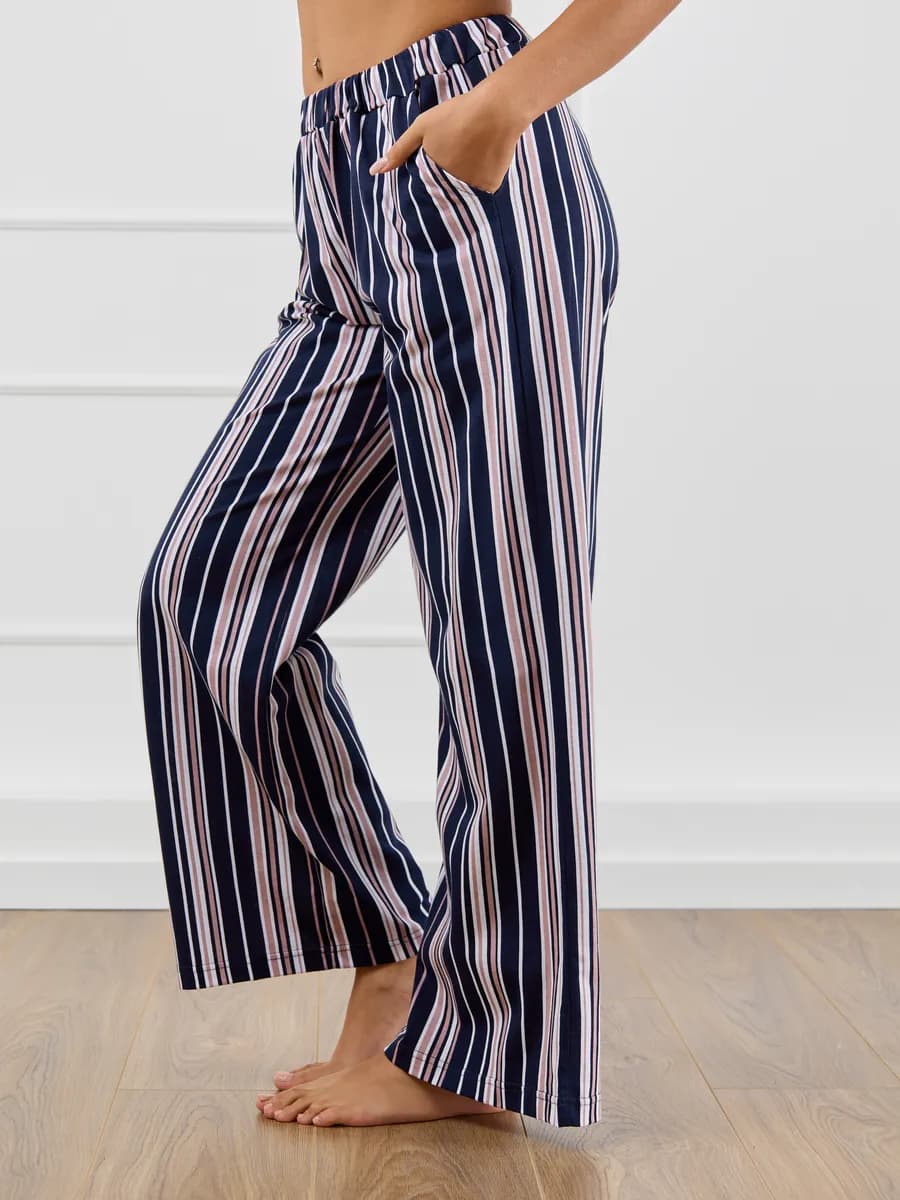 Брюки домашние летние на резинке больших размеров