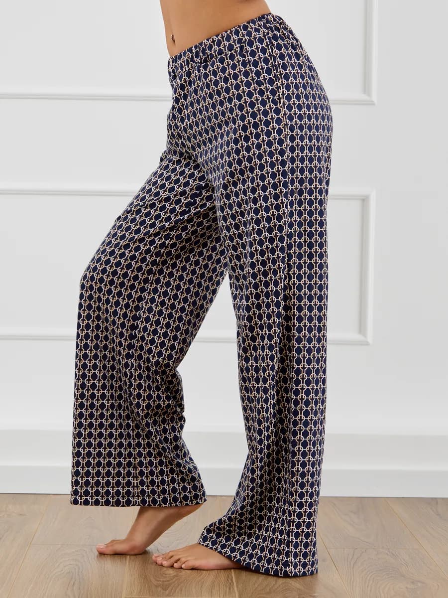 Брюки домашние летние на резинке больших размеров