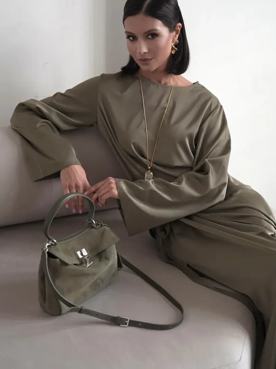 Сумка из натуральной замши