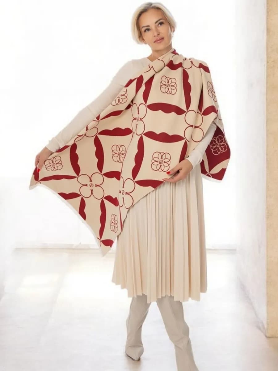 Шарф теплый двусторонний Премиум