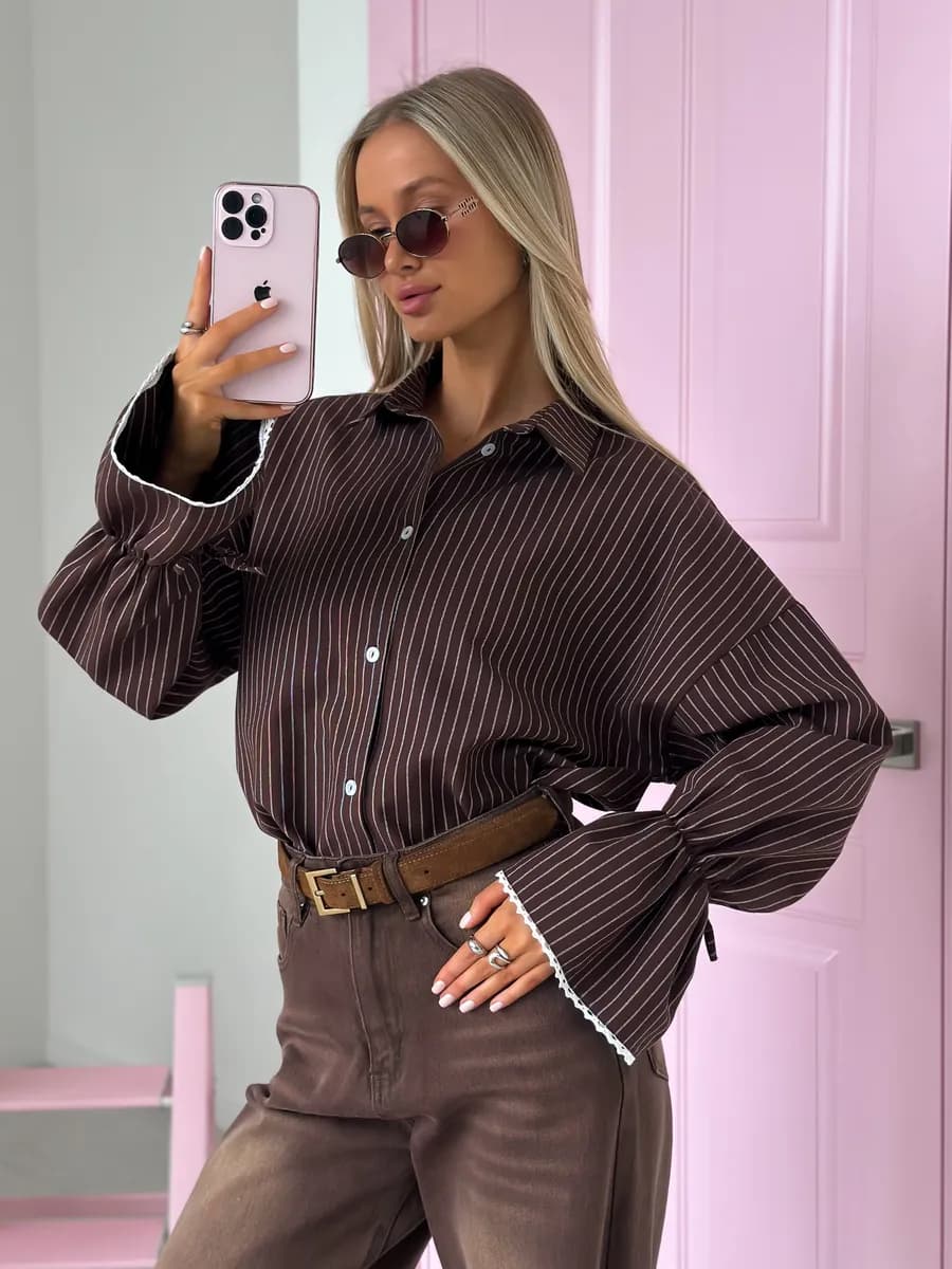 Блузка нарядная с воланами