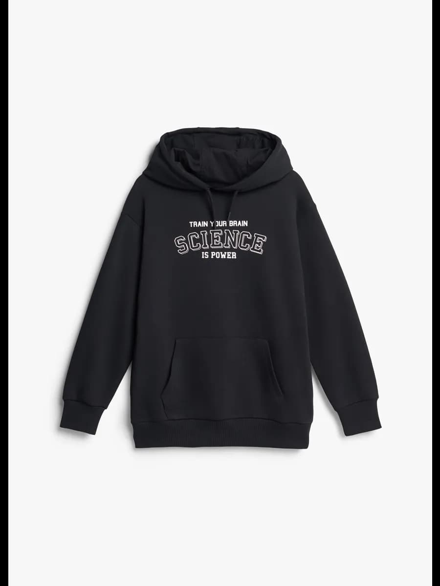 Толстовка черная с капюшоном