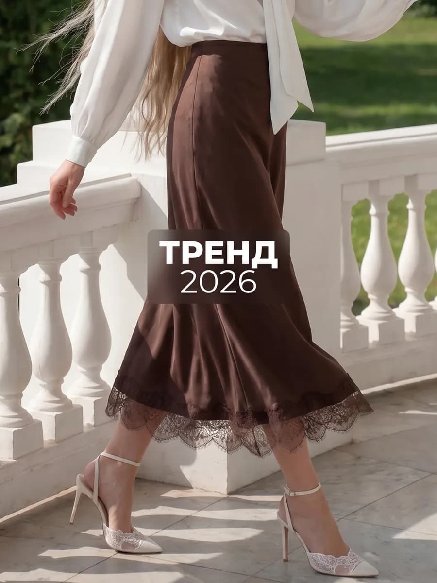 Летняя Атласная юбка с кружевом как из Pinterest