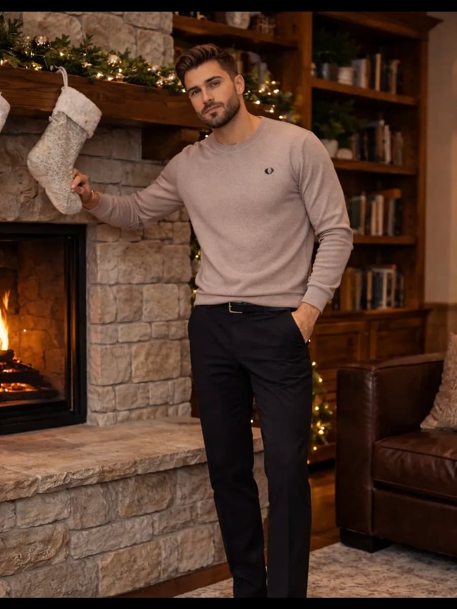 Кофта пуловер классический