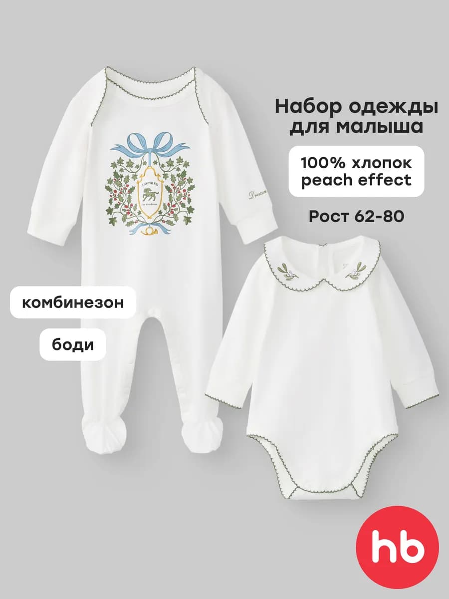 Боди и комбинезон комплект одежды для новорожденного