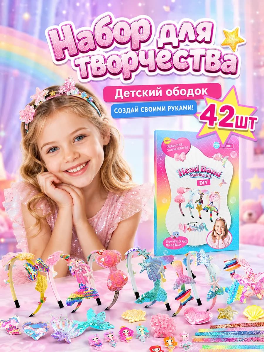 Набор для творчества, поделок и лепки для девочек