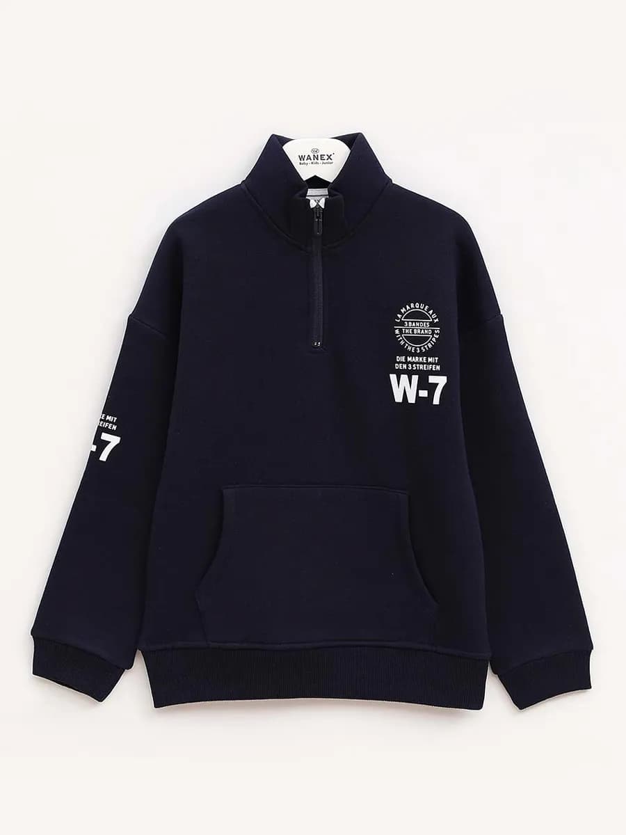 Толстовка на молнии с начесом подростковая