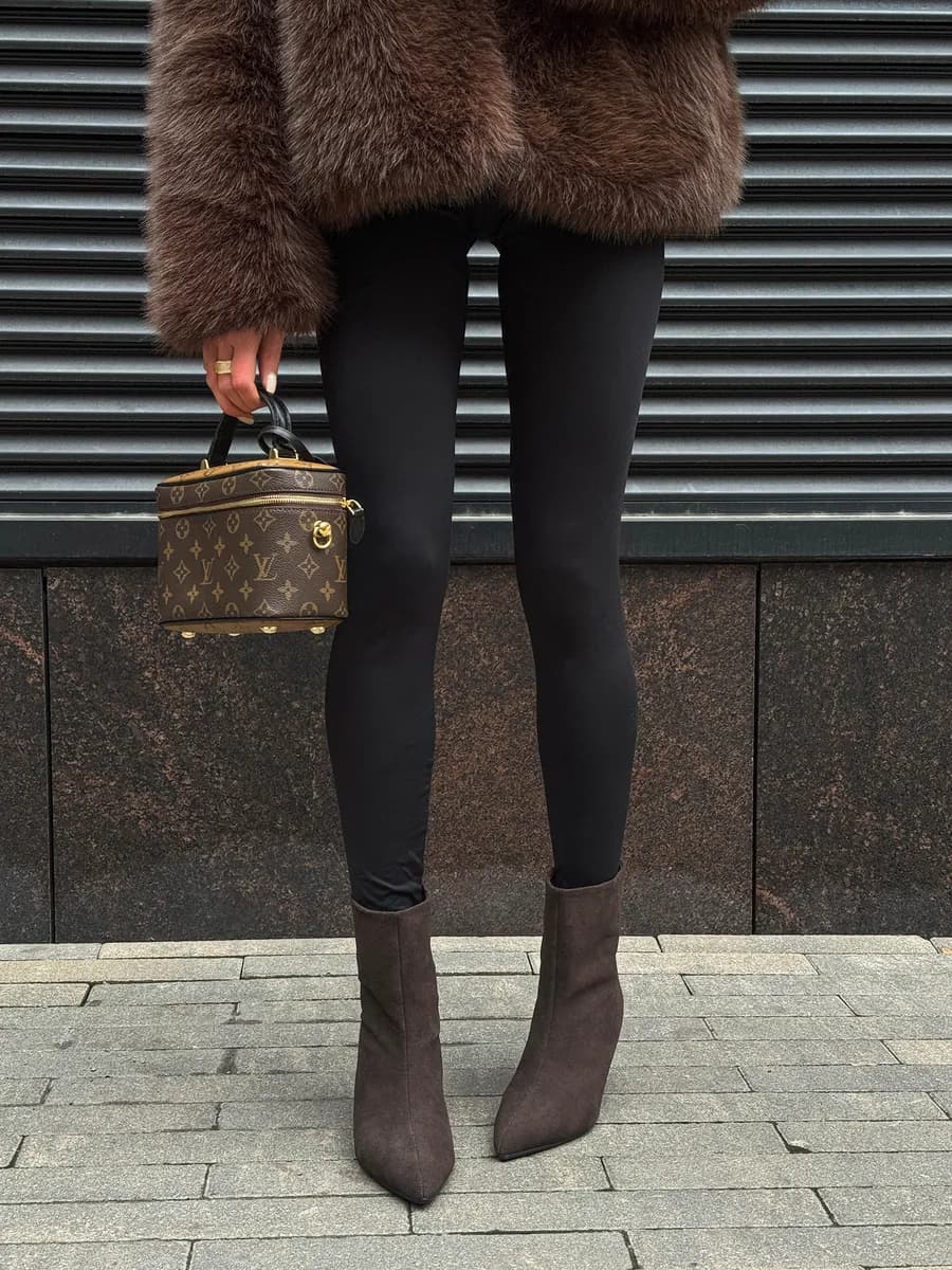 Сапоги ботильоны замшевые демисезонные