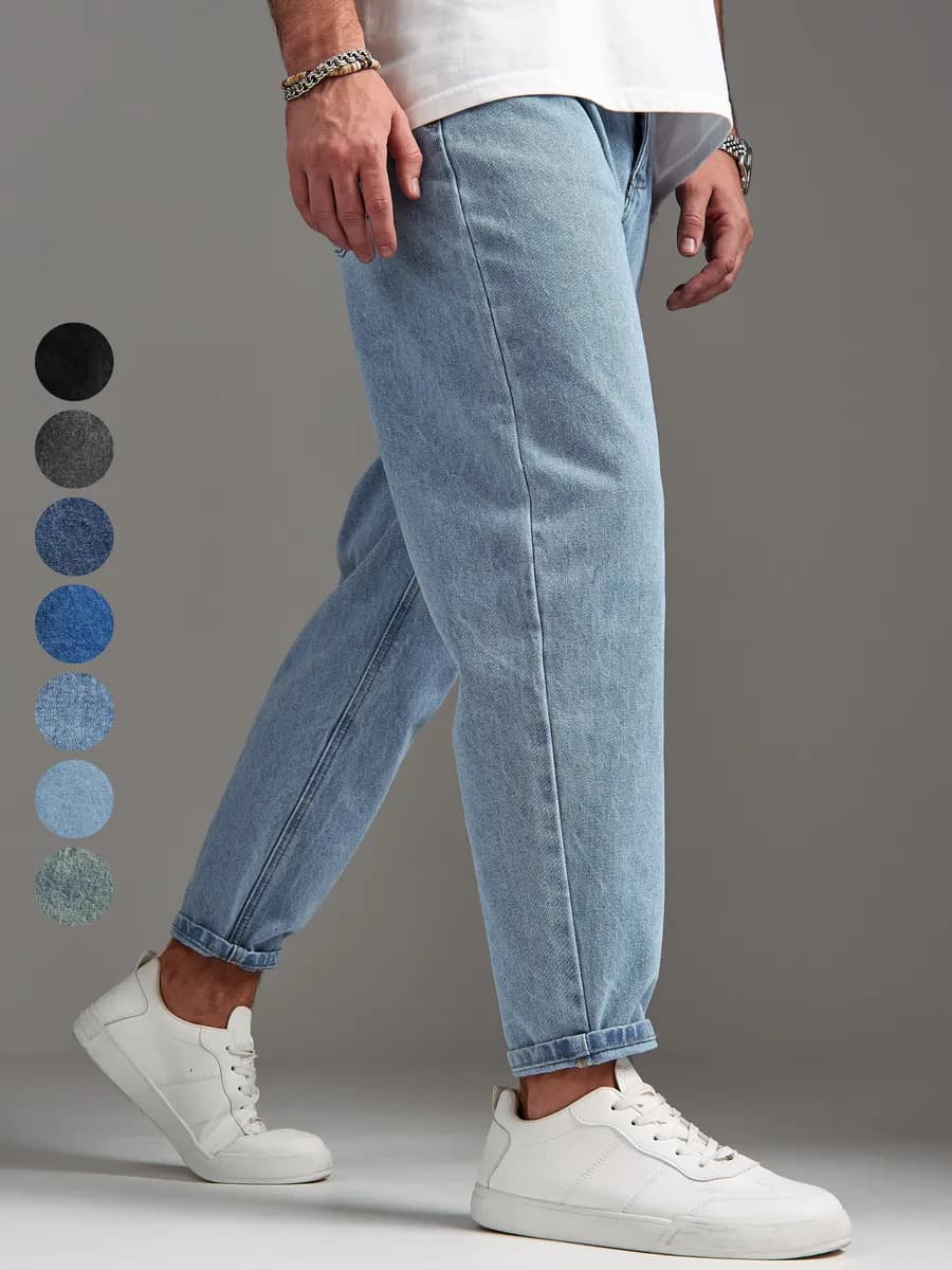 Джинсы бананы широкие