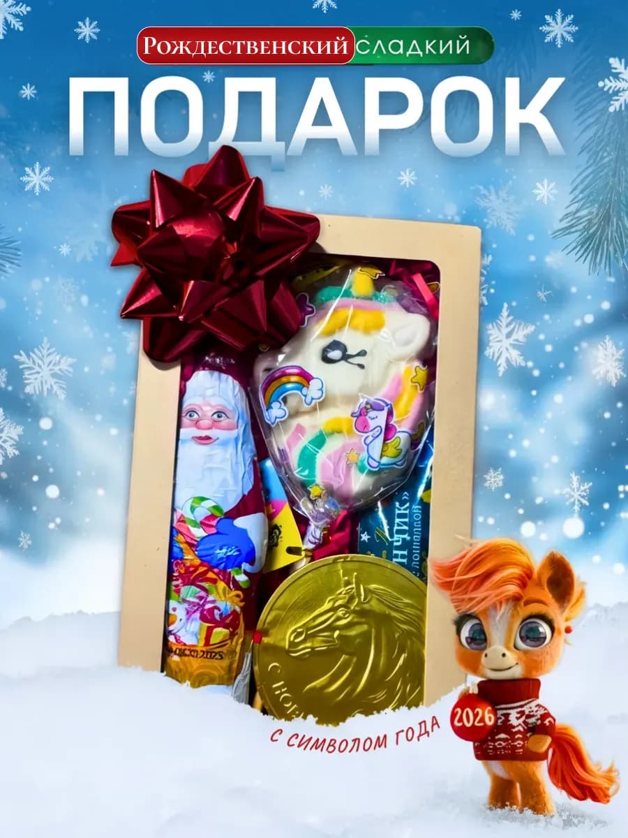 Подарок на Рождество сладкий 2026