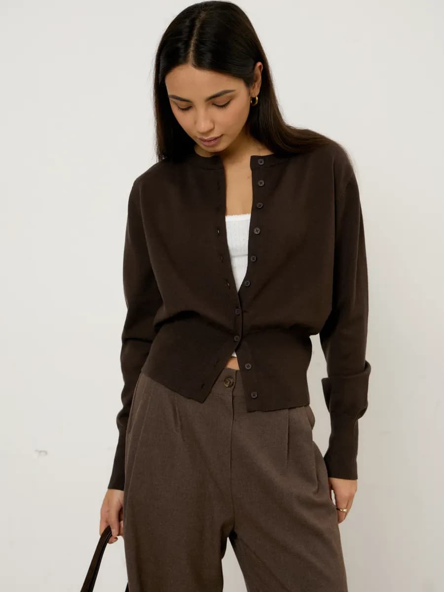 Кардиган женский укороченный