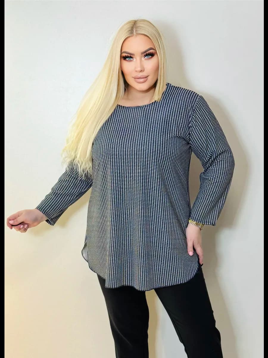 Туника больших размеров удлиненная