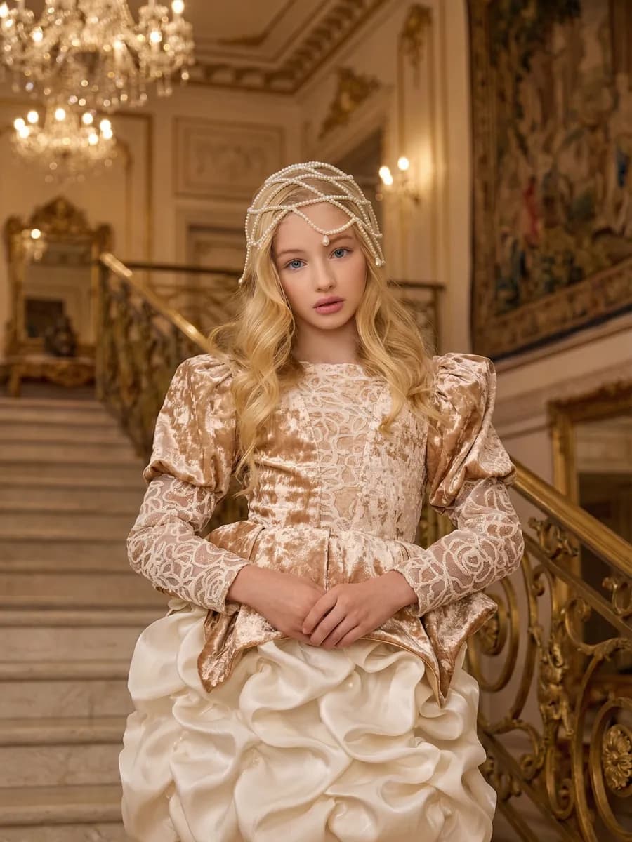 Нарядное платье пышное на выпускной и утренник