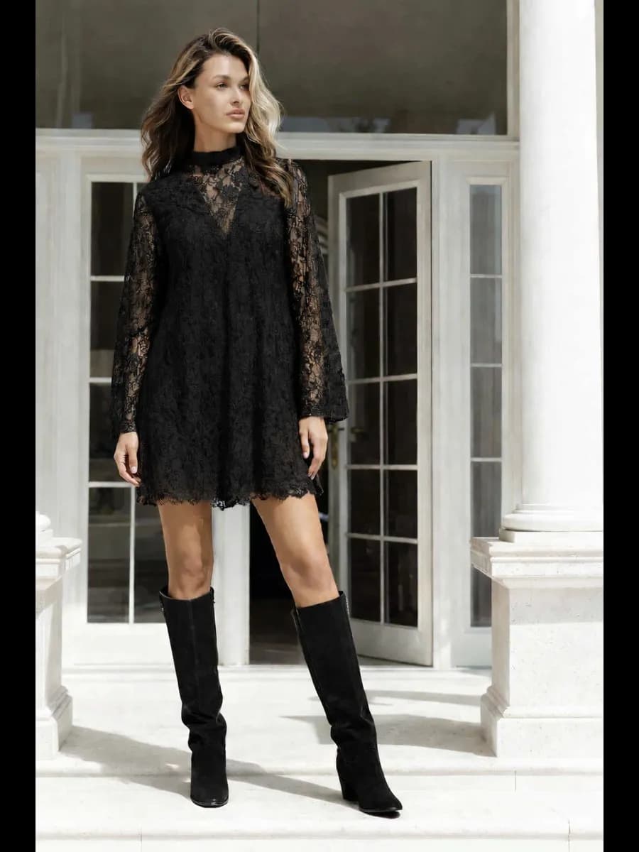 Платье женское кружевное