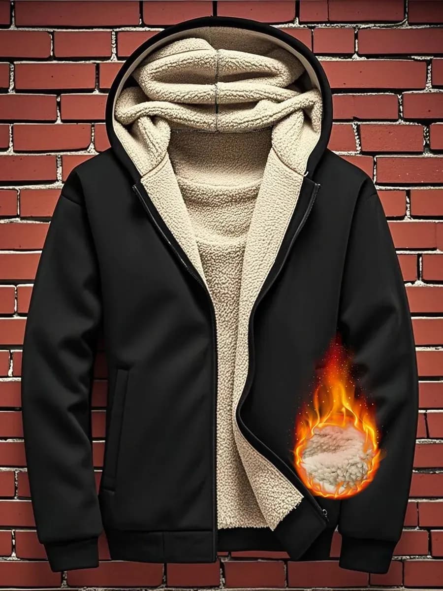 Флисовая толстовка с капюшоном Очень тепло