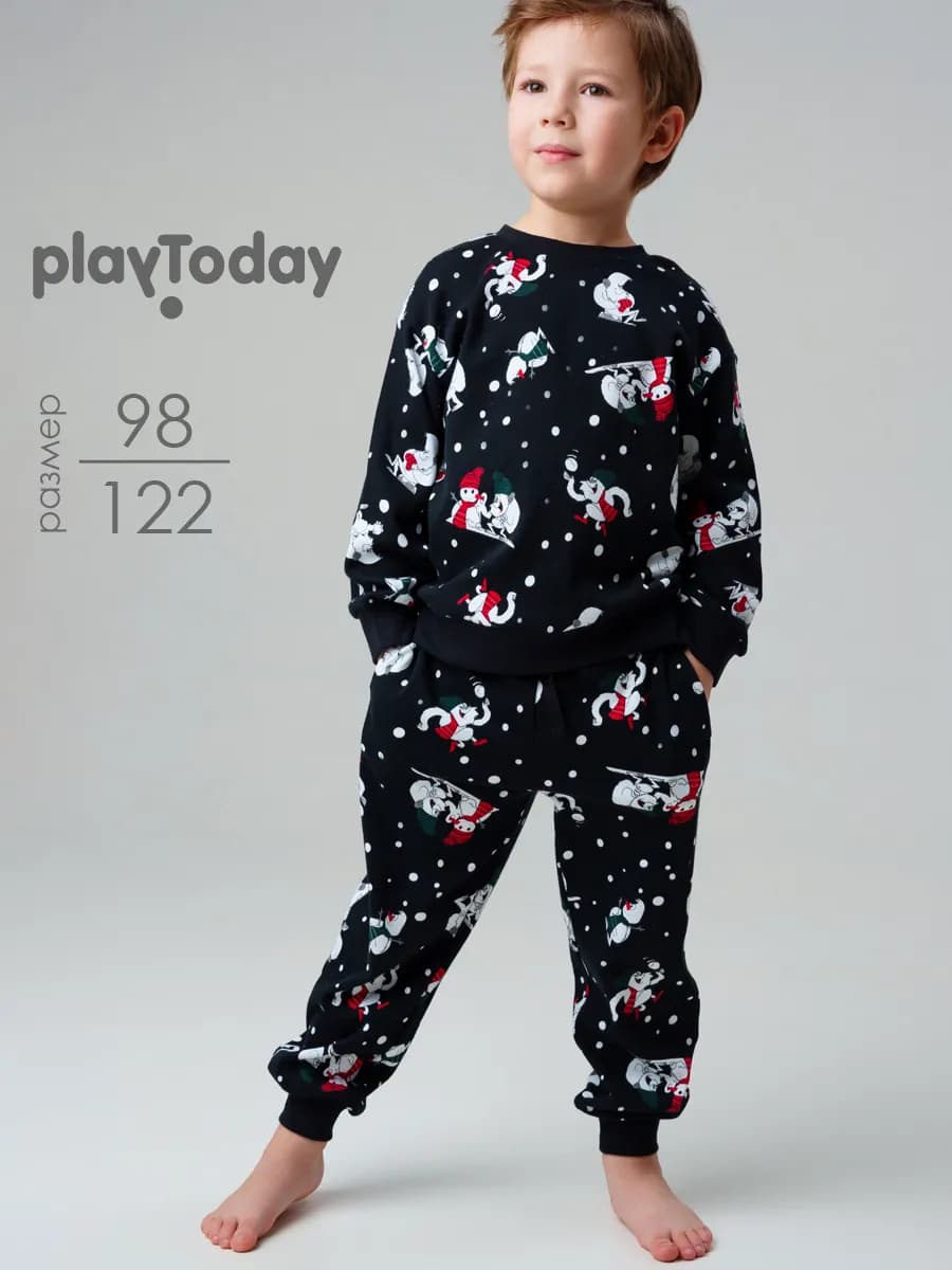 Пижама новогодняя свитшот, брюки