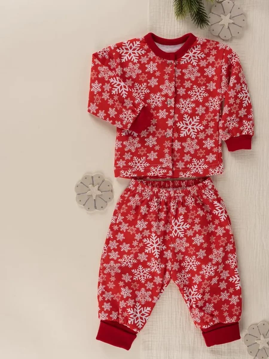 Комплект новогодний нательный кофта штанишки