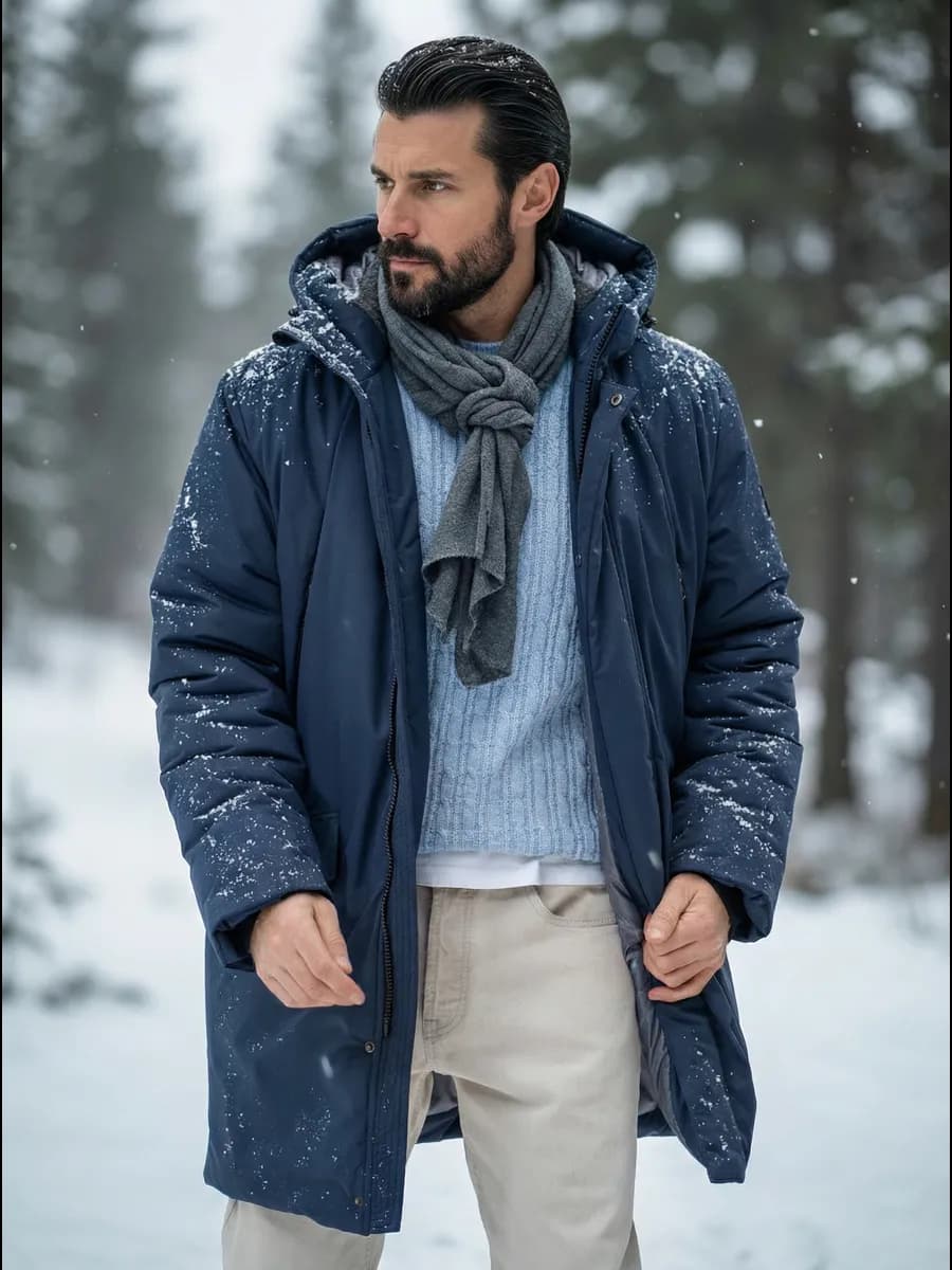 Куртка зимняя удлиненная