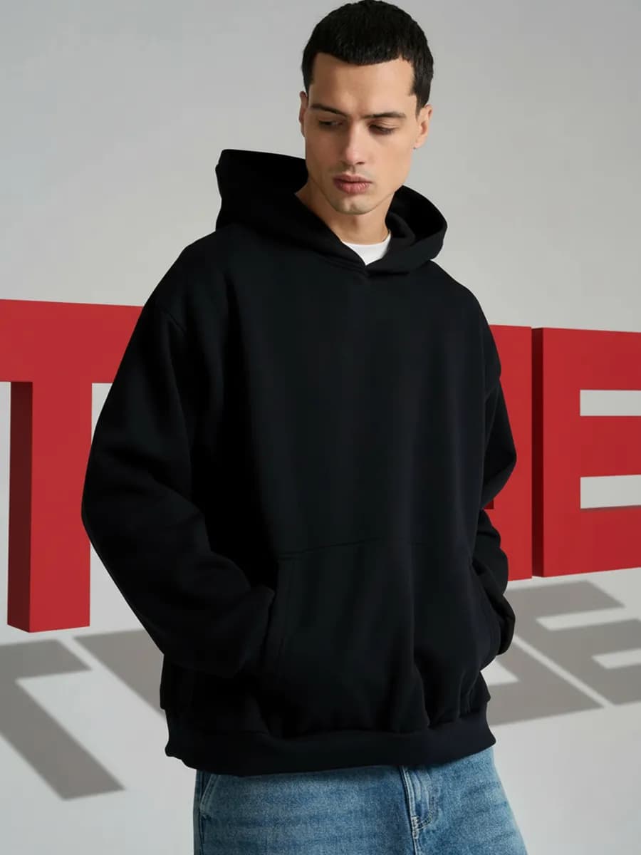 Утепленное худи с начесом