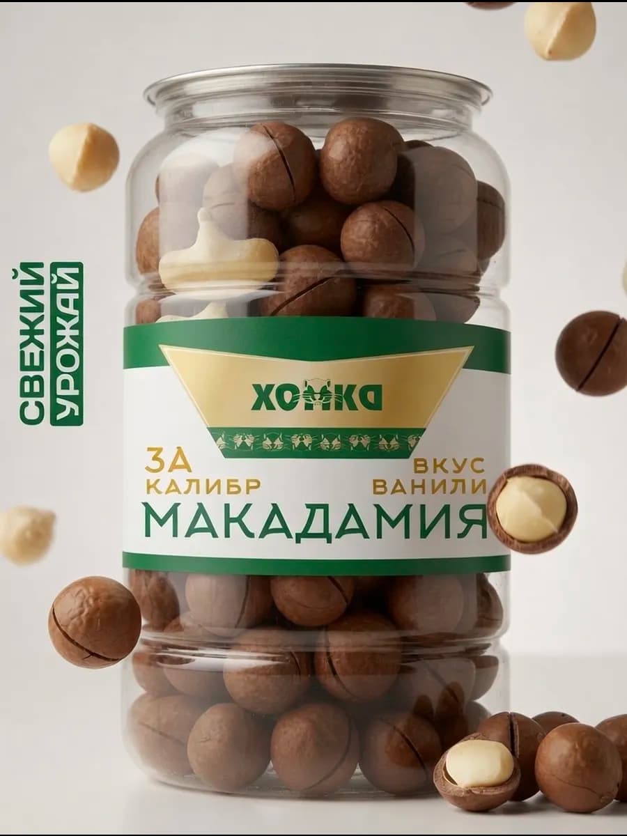 Макадамия в скорлупе 800 грамм 3А