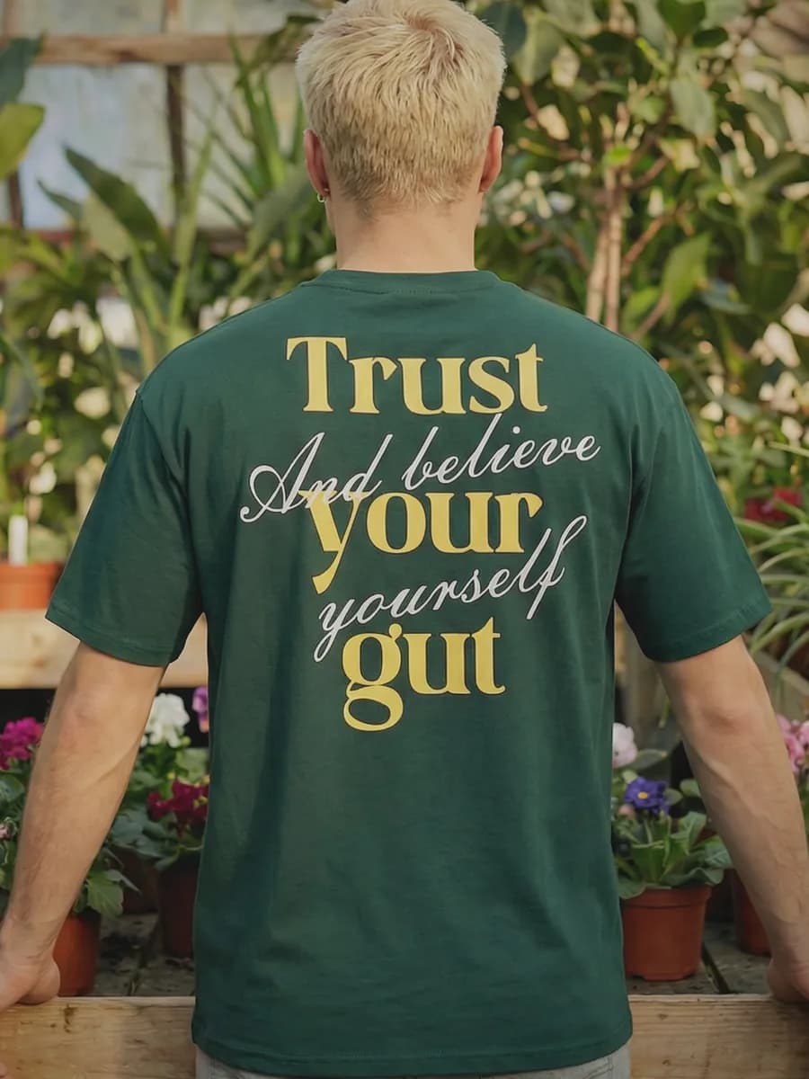 Футболка летняя стильная с принтом из хлопка оверсайз - фото 1