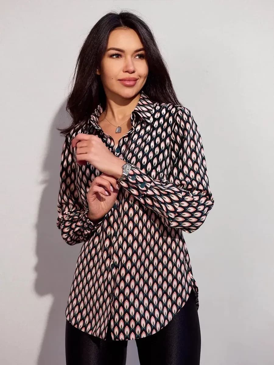 Блузка рубашка нарядная офисная