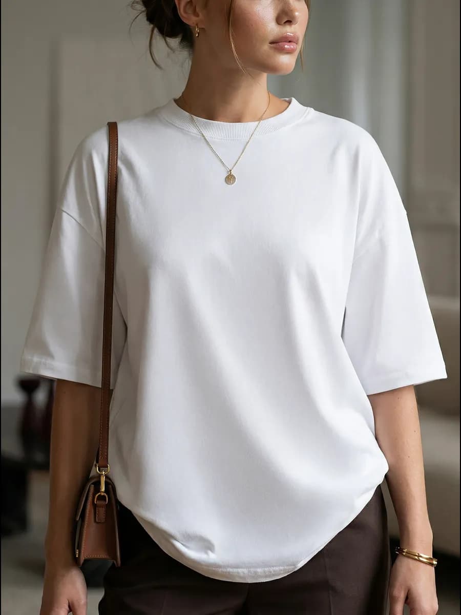 Футболка оверсайз базовая - фото 1