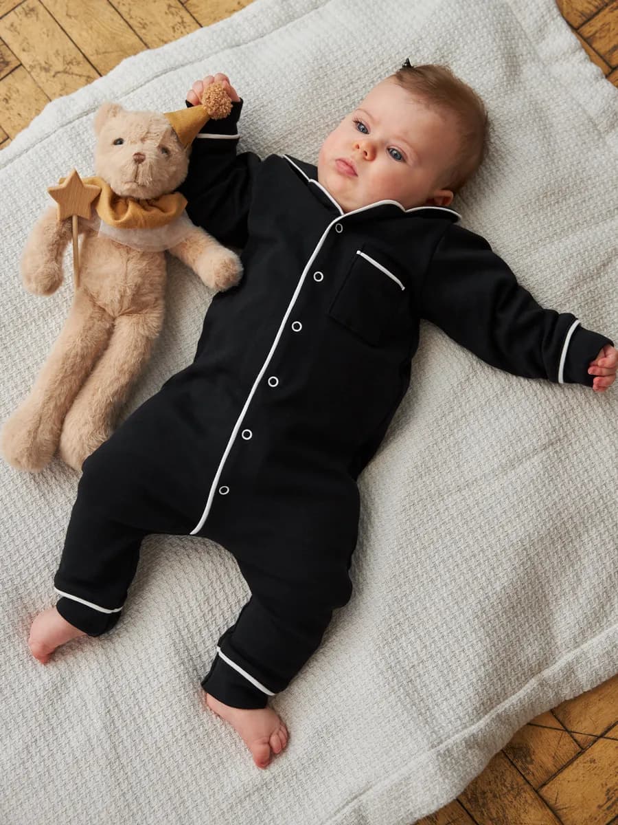 Комбинезон новогодний для новорожденных слип