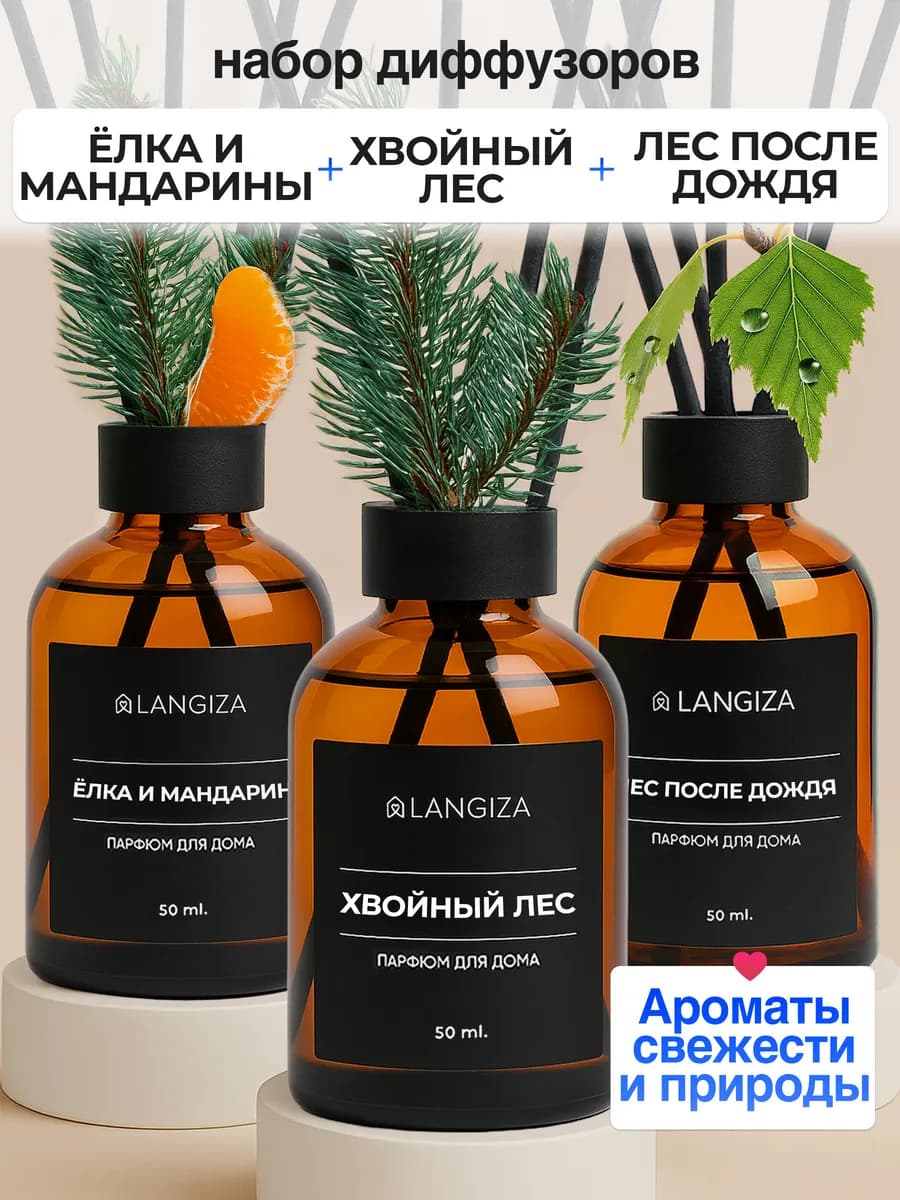 Диффузор для дома ароматизатор с палочками 3 шт