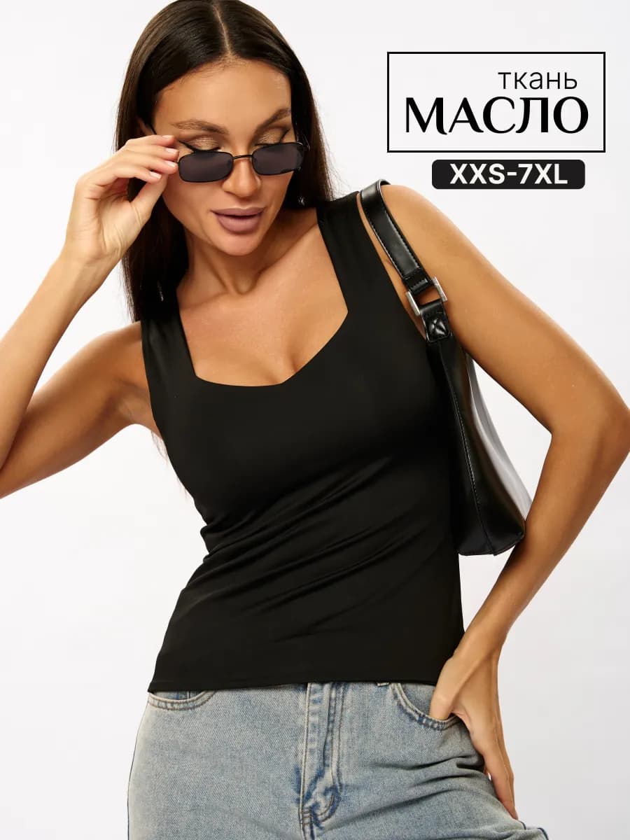 Топ под пиджак вечерний с вырезом