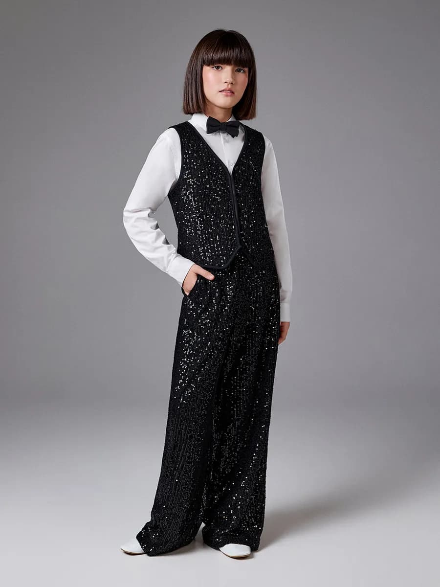 Жилет праздничный с пайетками