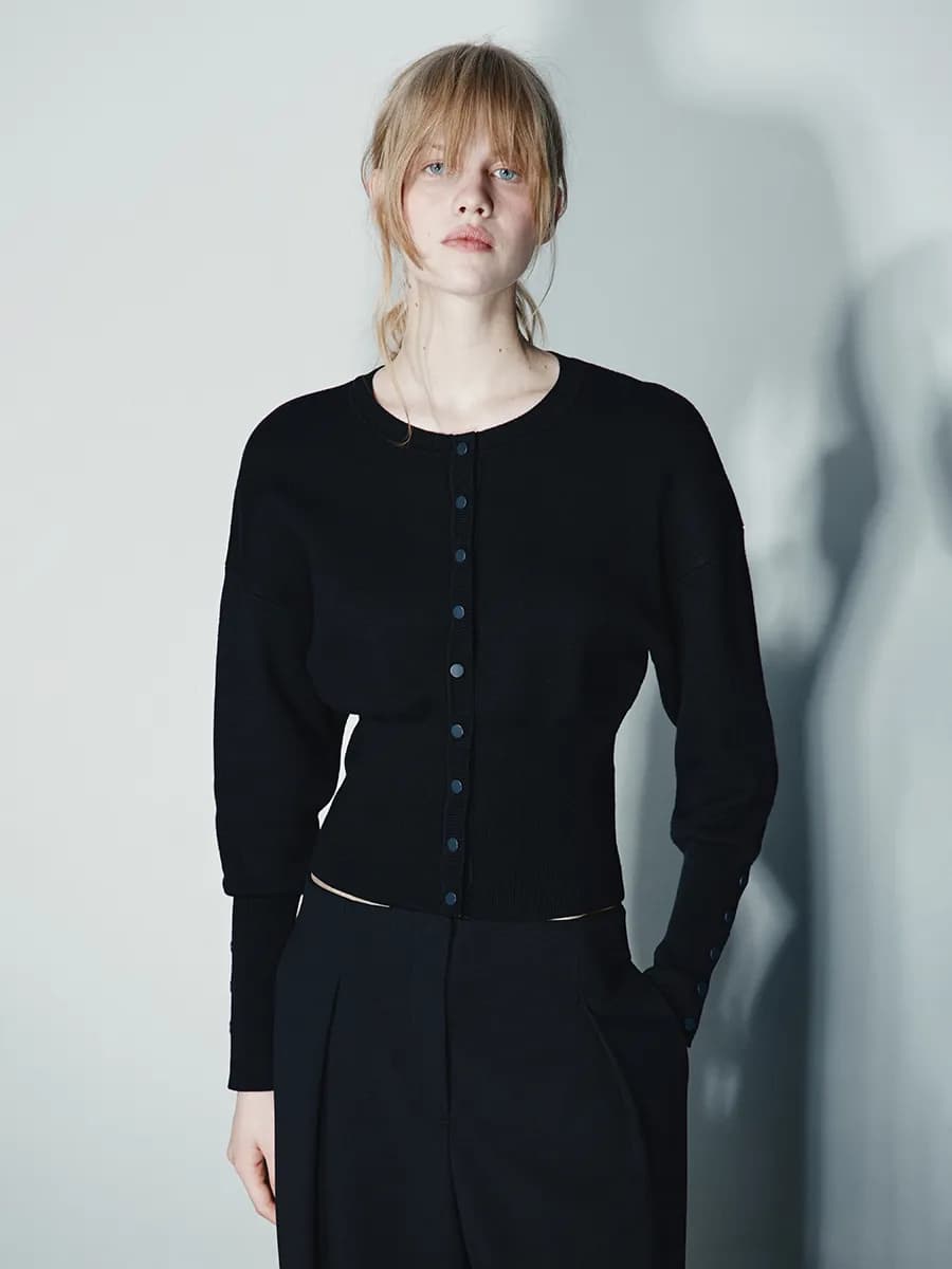 Кардиган вязаный на кнопках