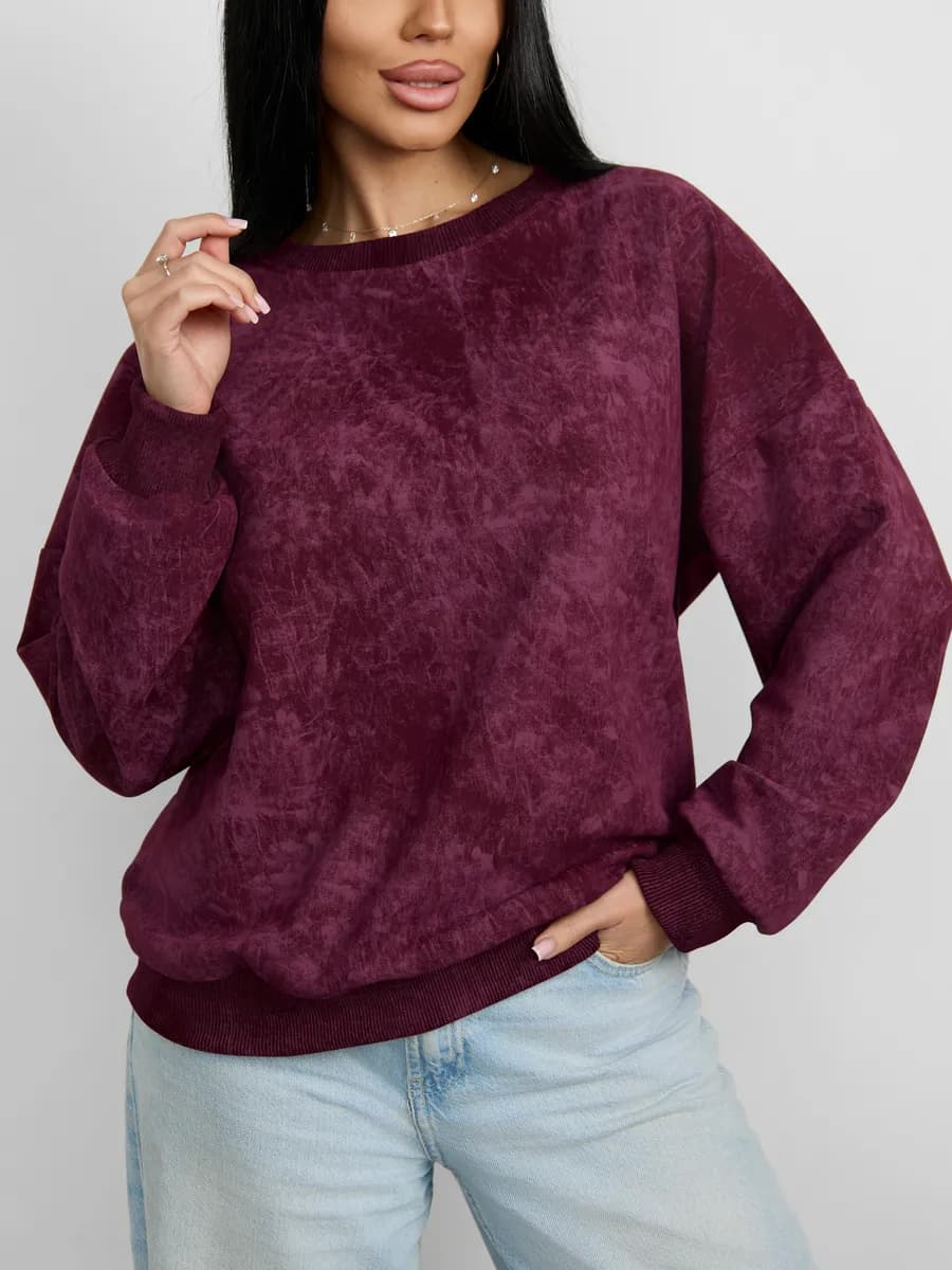 Свитшот оверсайз толстовка варенка без начеса