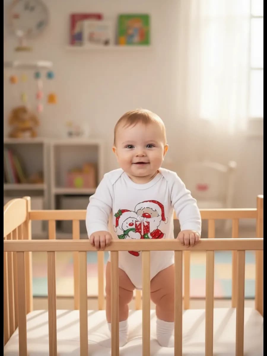 Новогодний боди для новорожденных малышей