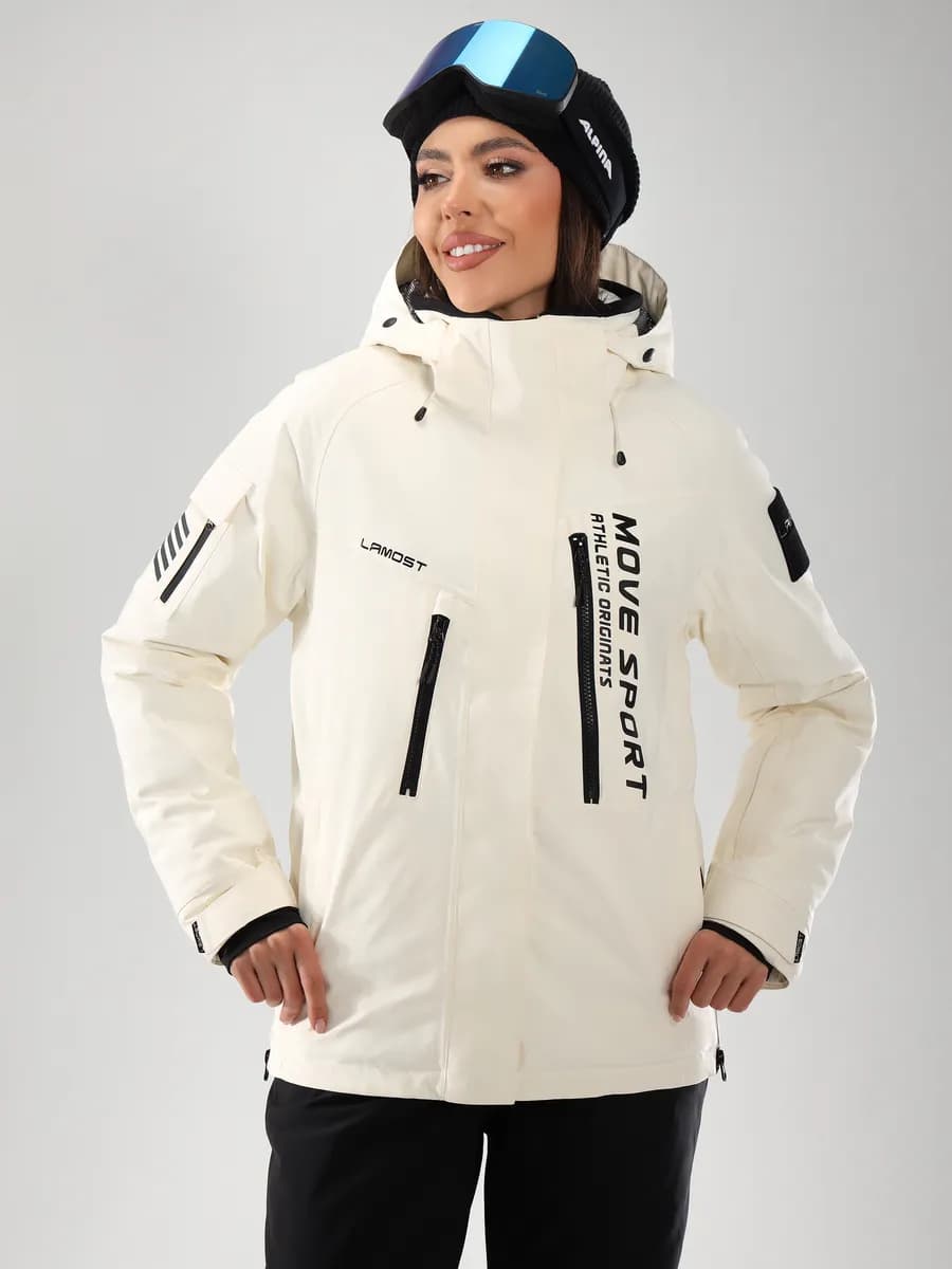 Куртка горнолыжная удлиненная с капюшоном - фото 1