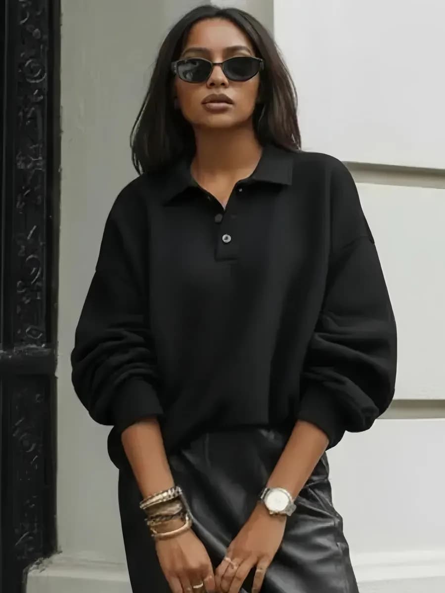 Свитшот оверсайз без начеса