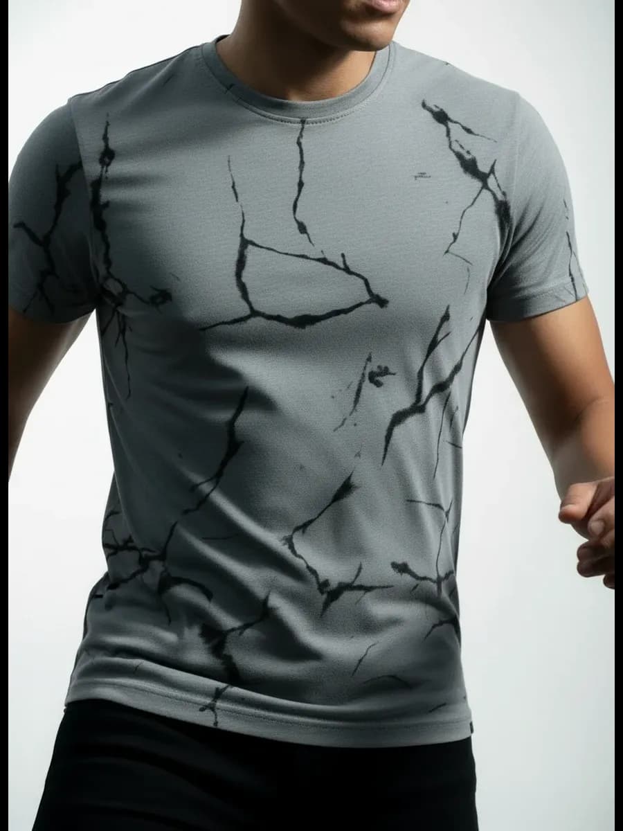 Футболка базовая хлопок с принтом