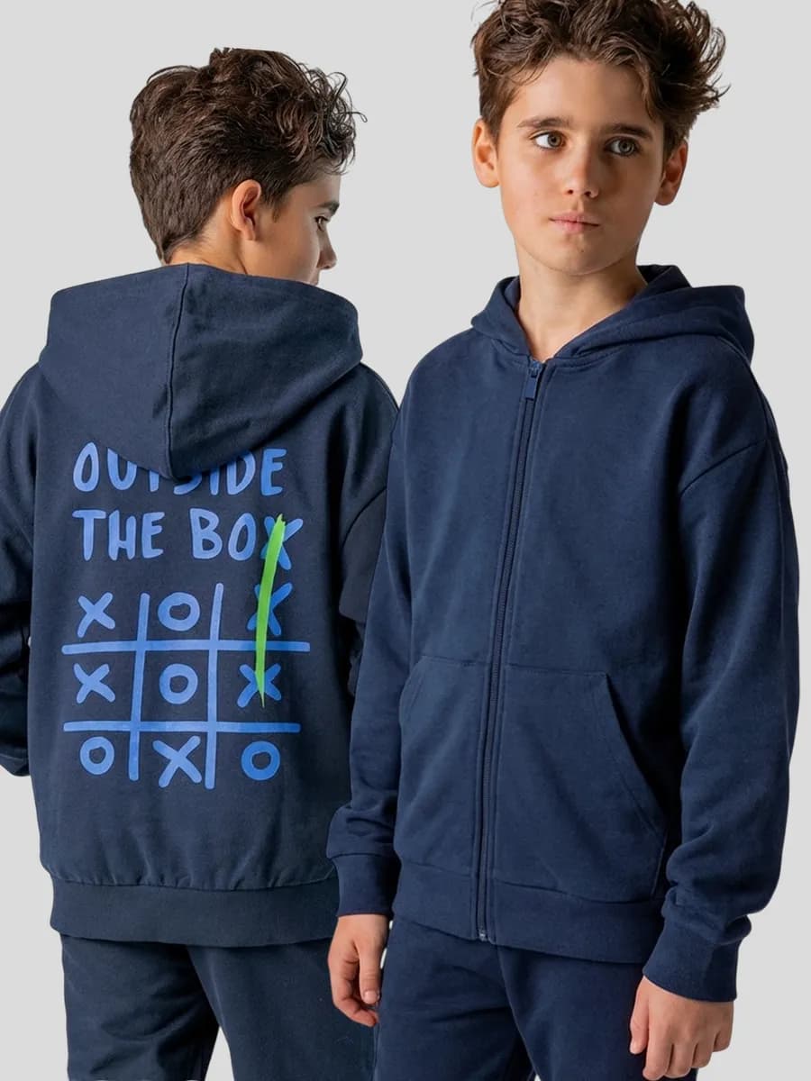 Толстовка на молнии с капюшоном