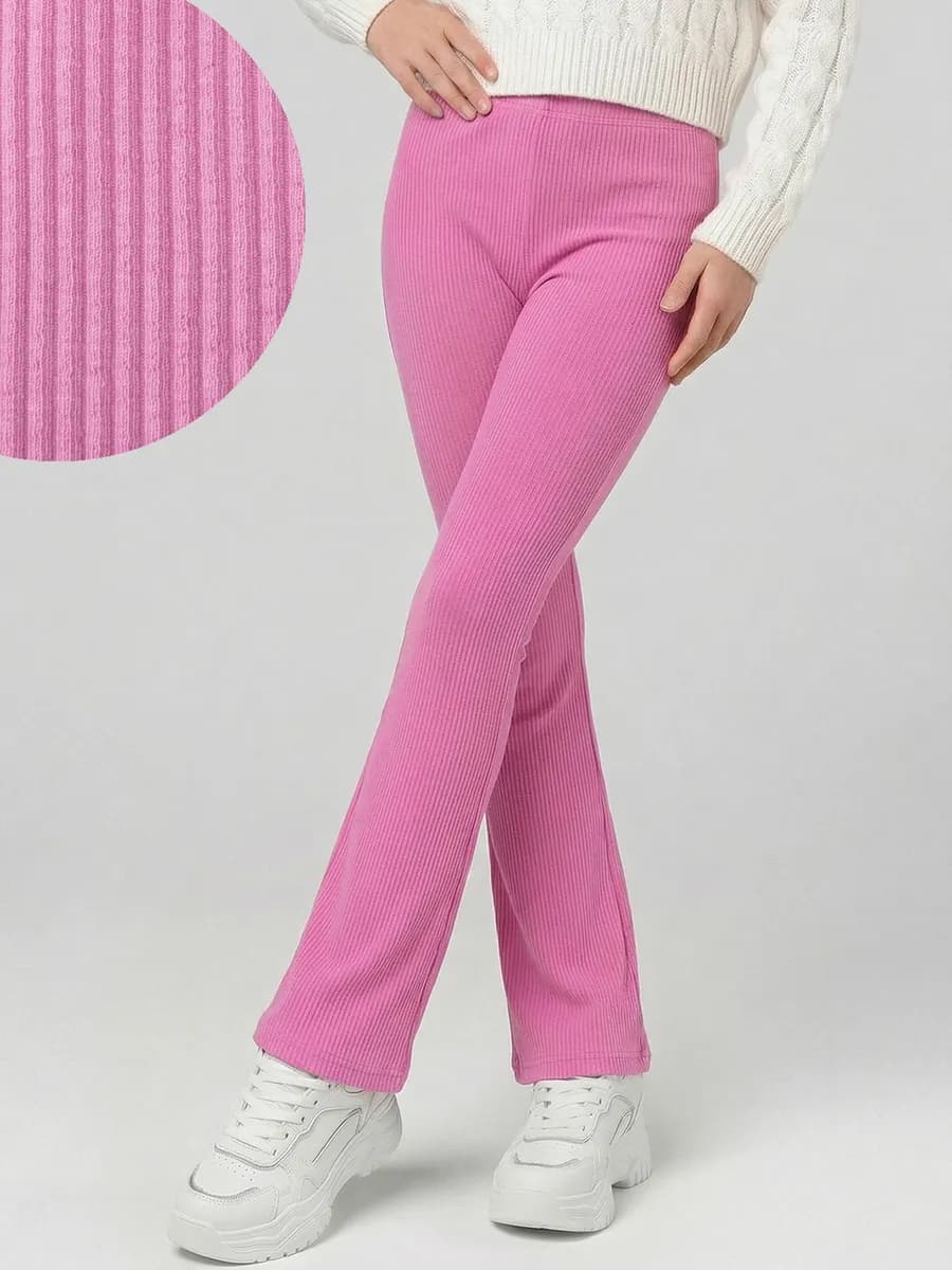 Брюки расклешенные легинсы трикотажные