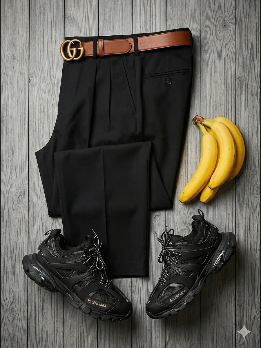 Брюки бананы классические со стрелками