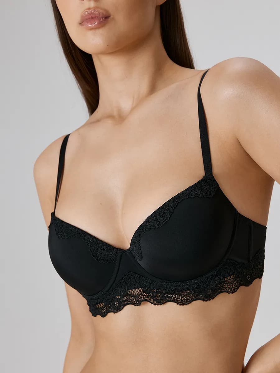 Бюстгальтер базовый на косточках без пушап