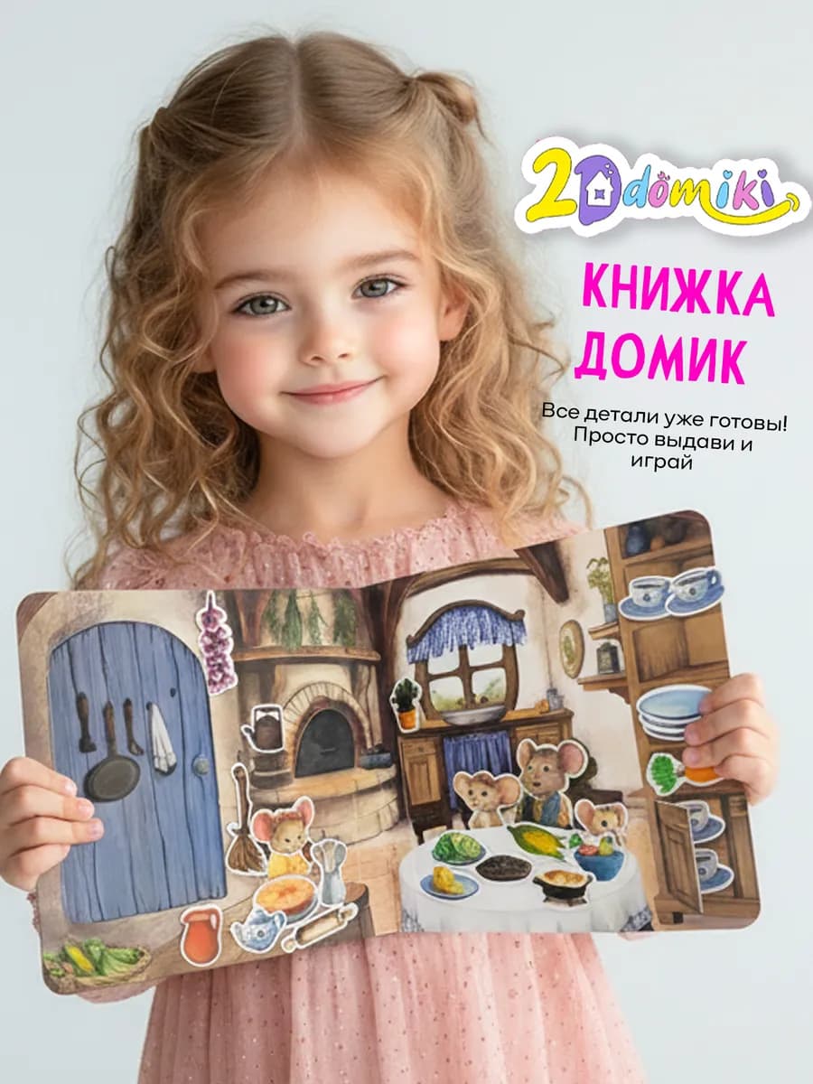 Книга домик Подарок для девочек и мальчиков