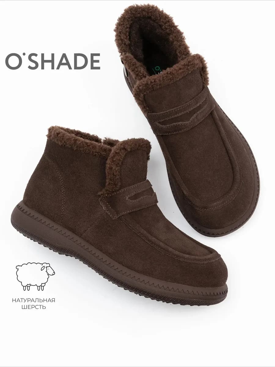 Ботинки женские зимние коричневые