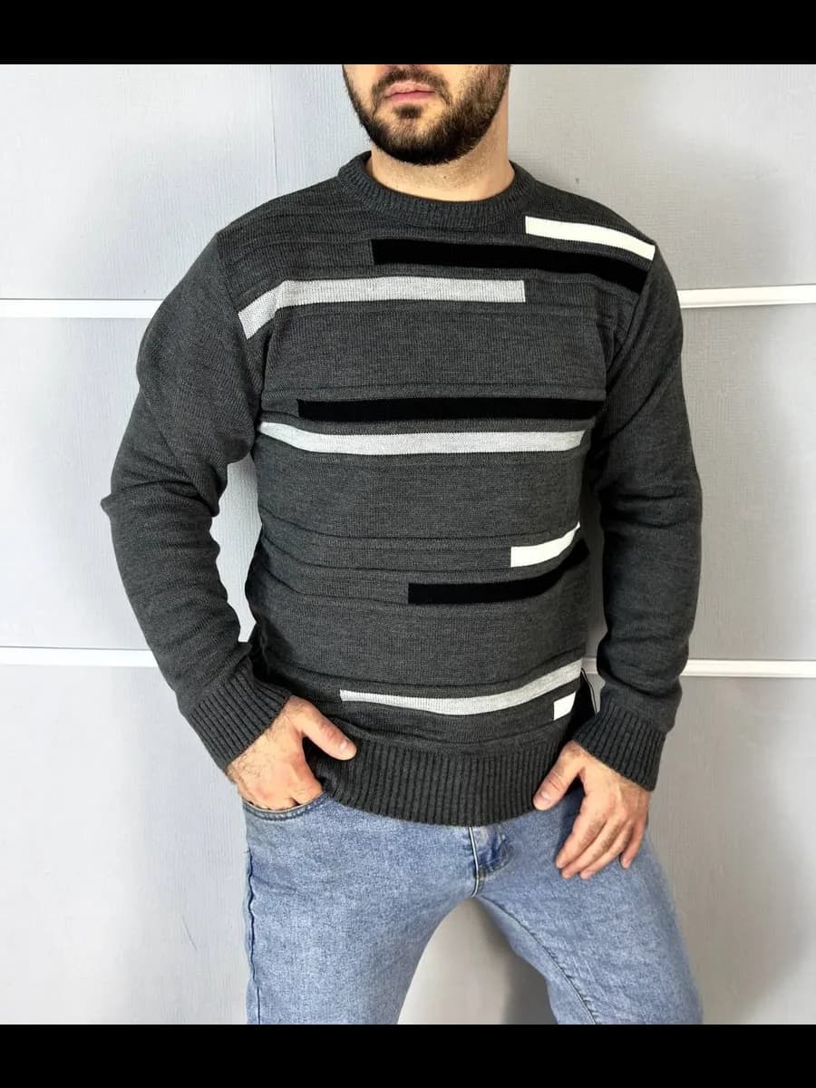 Свитер тёплый шерстяной пряжа Турция