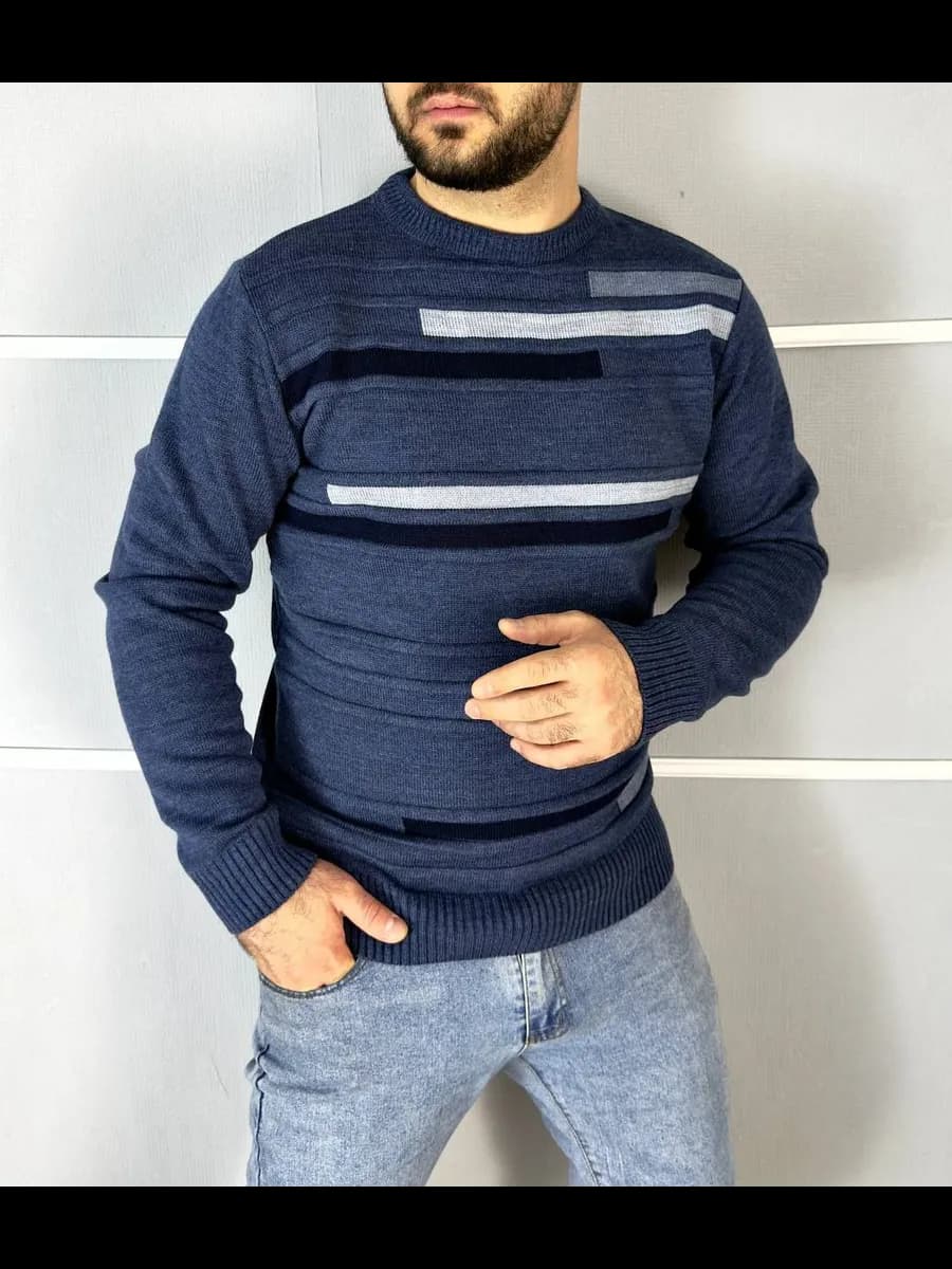 Свитер тёплый шерстяной пряжа Турция