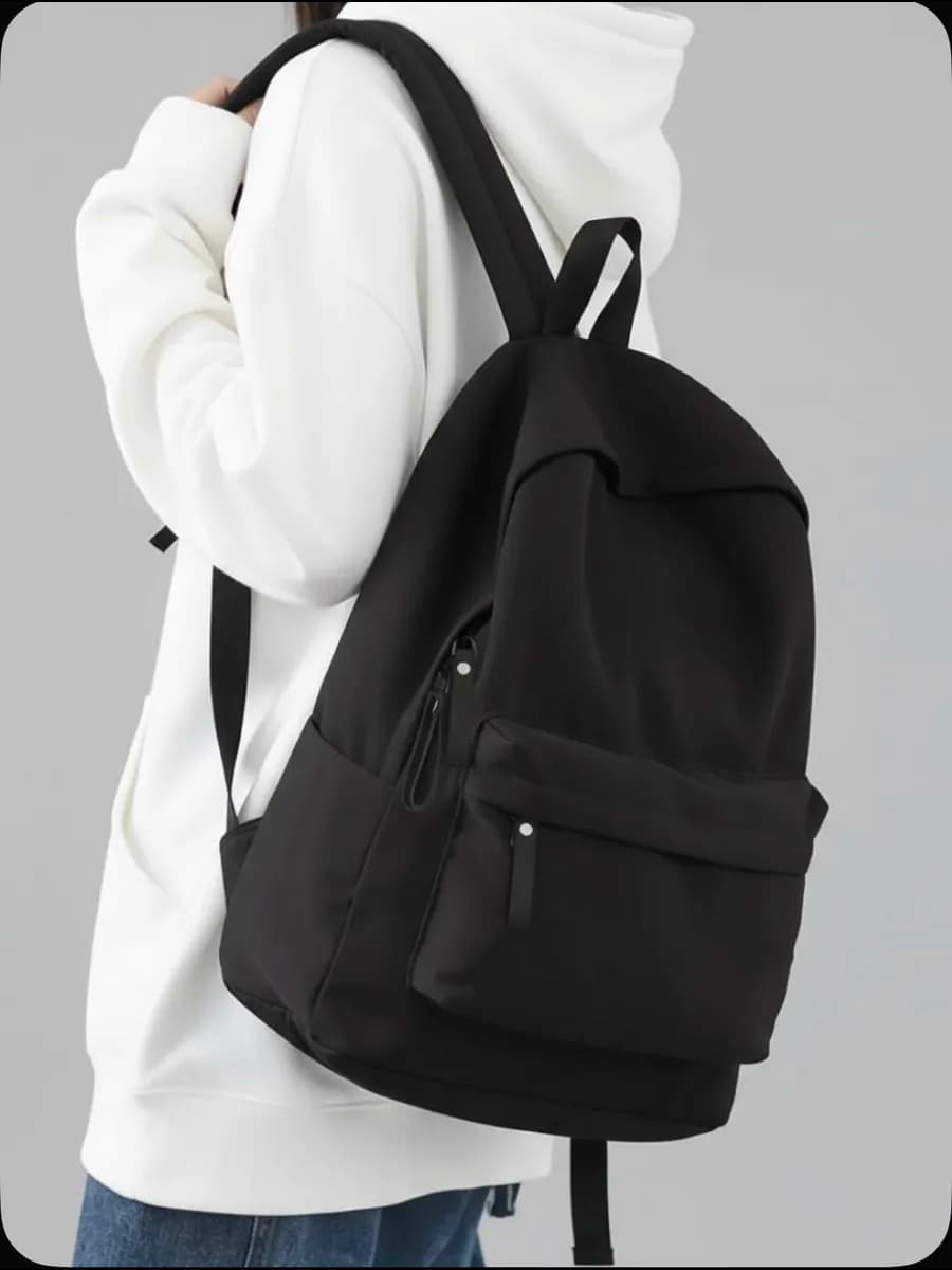 Рюкзак женский черный школьный спортивный для подростков