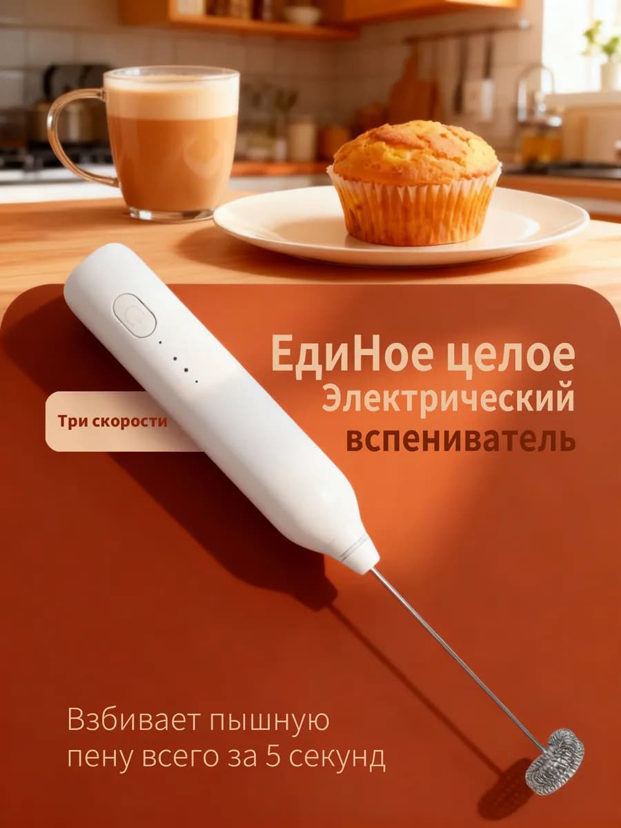 Электрический вспениватель молока для капучино