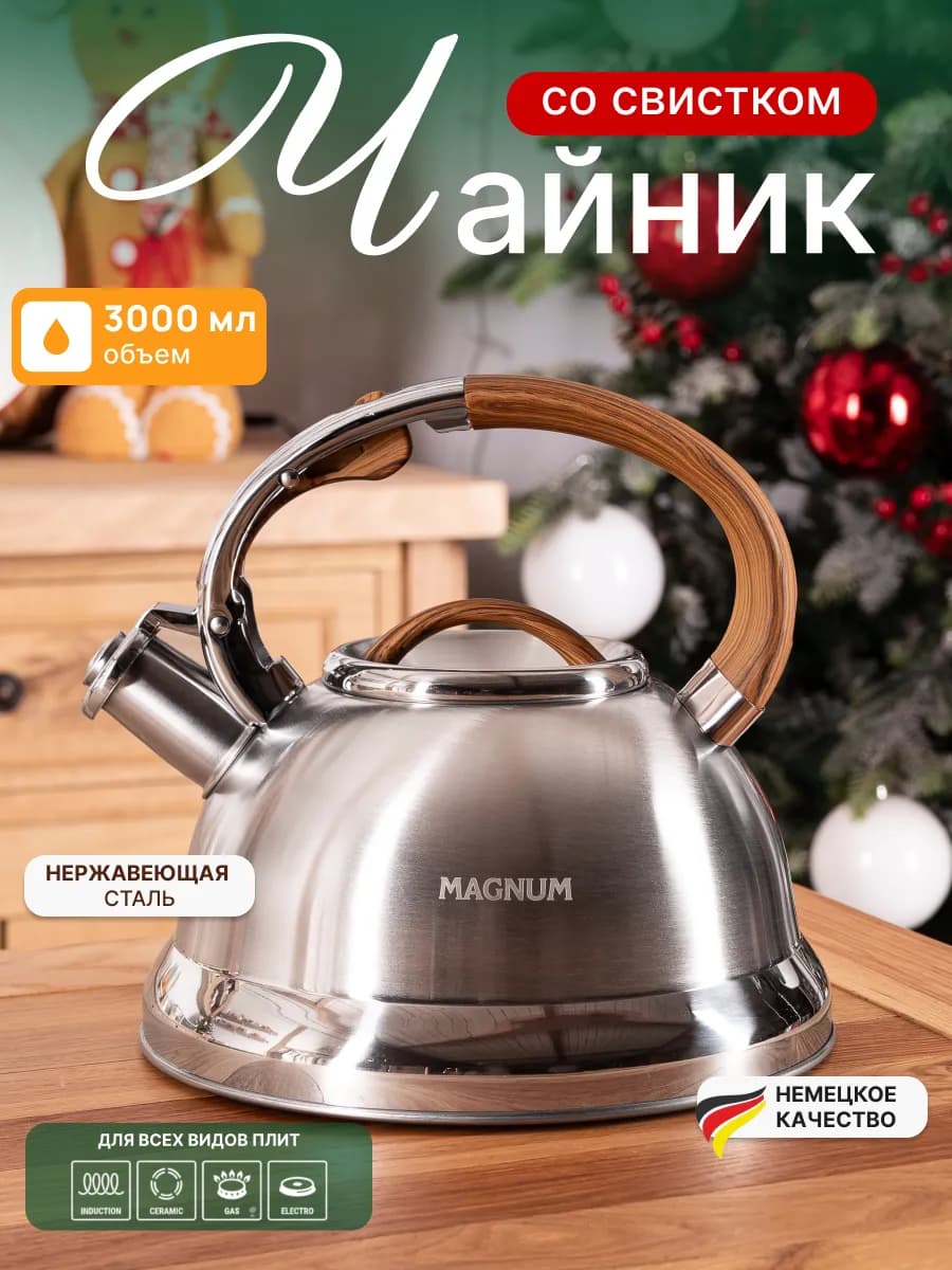 Чайник для плиты со свистком