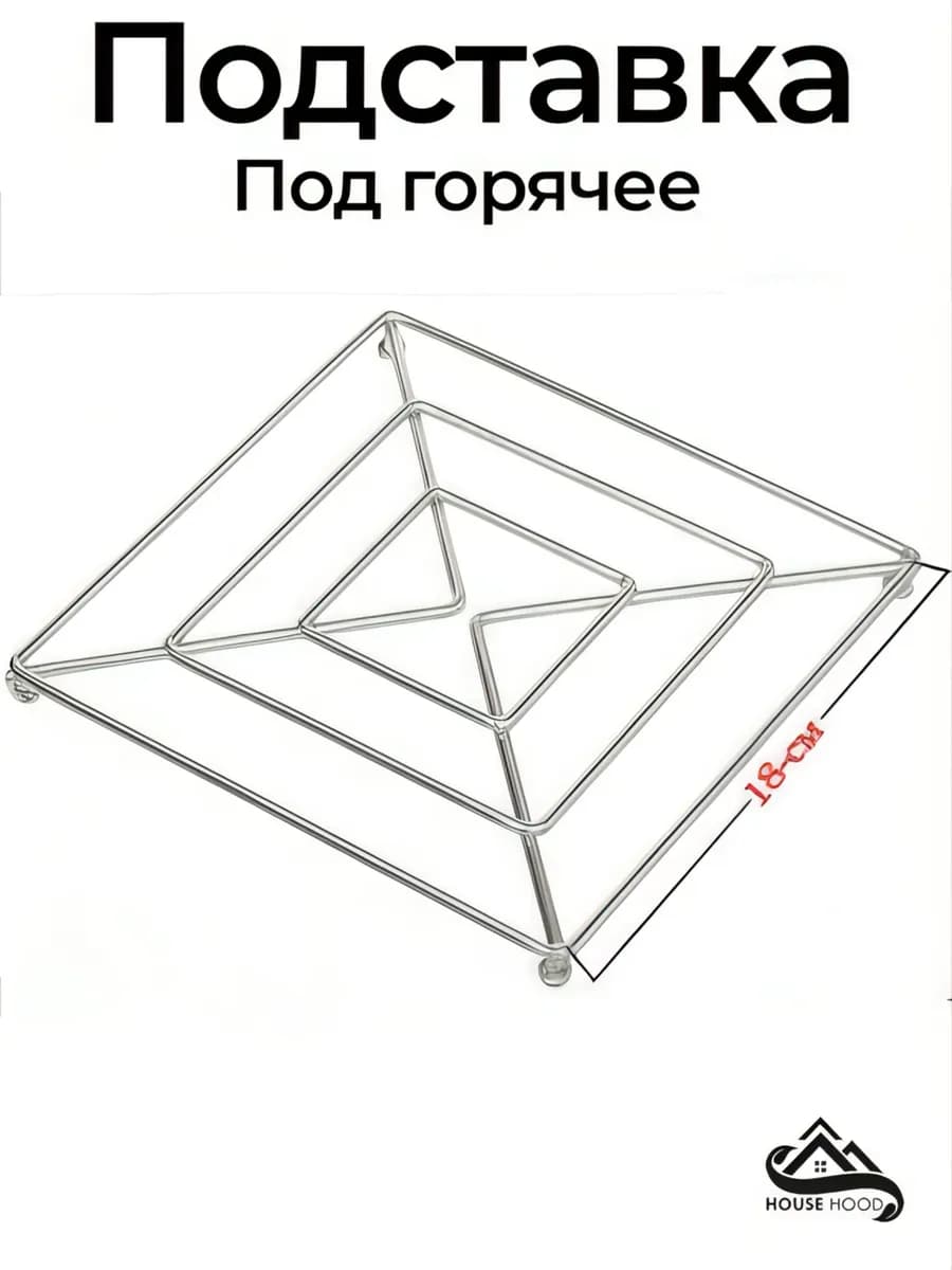 Подставка под горячее металлическая - фото 1