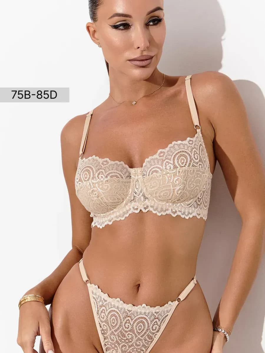 Бюстгальтер кружевной без поролона